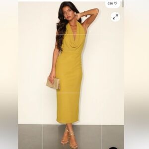NWT Luku’s Chartreuse Mesh Dress